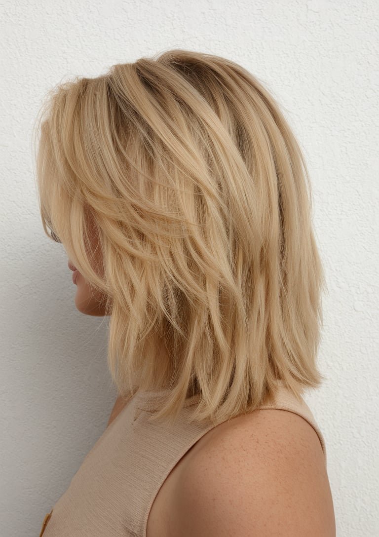 Warm Honey Blonde Layers