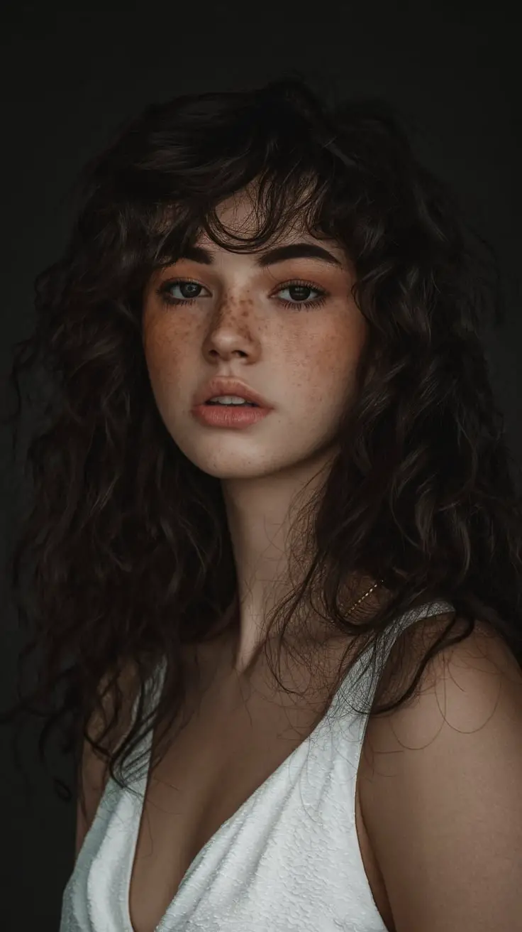 Wild Curls with Rich Espresso Hues