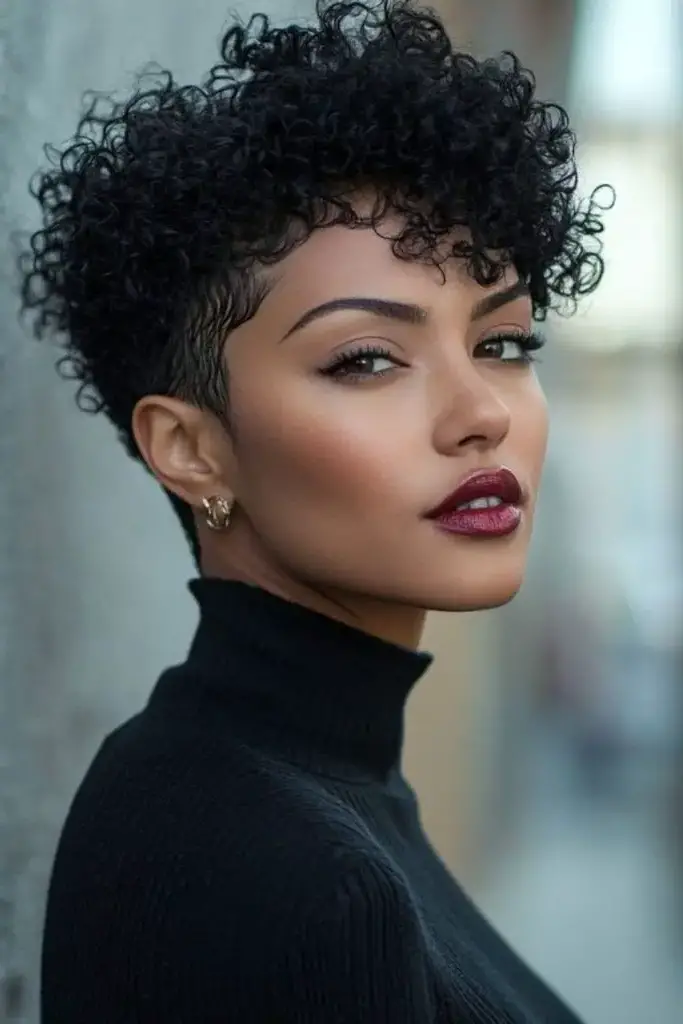 Natural Curly Fade Vibe