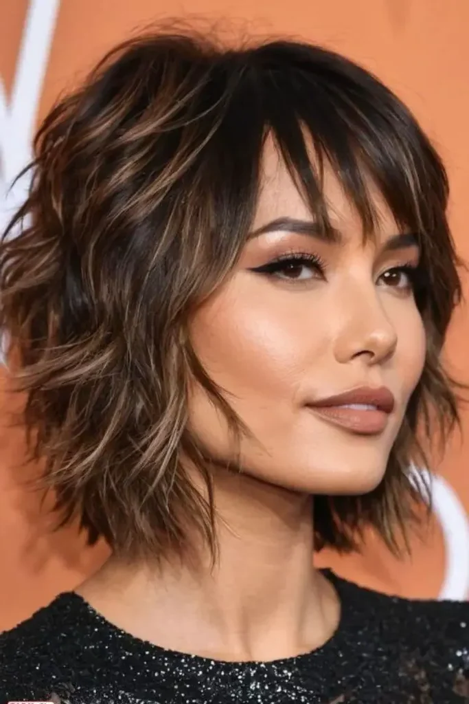 Modern Rockstar Shag Haircut