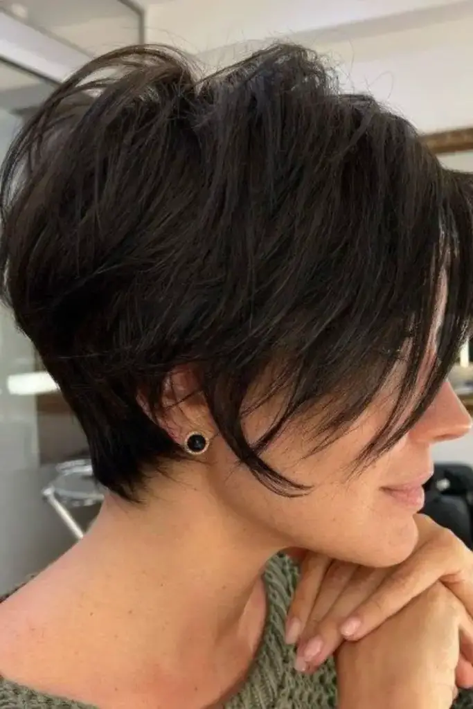 Messy Textured Stack Hairstyle