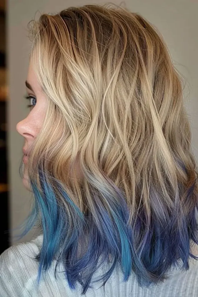 Daring Dip-Dye Hair Style