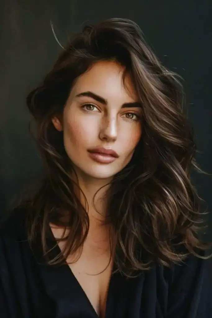 Chic Side Swept Waves Hairstyle