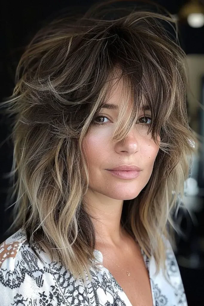 16. Messy Glam Shag