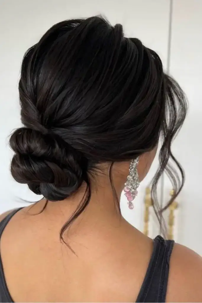 Polished Low Chignon Hairstyle