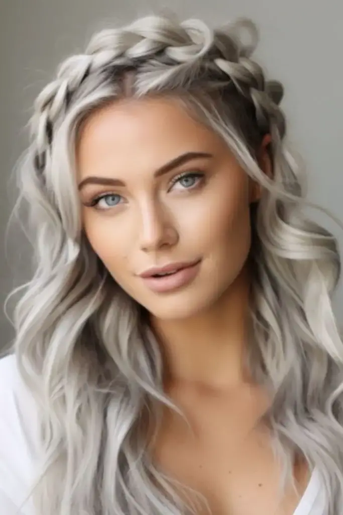Silver-Tipped Twists Hairstyle