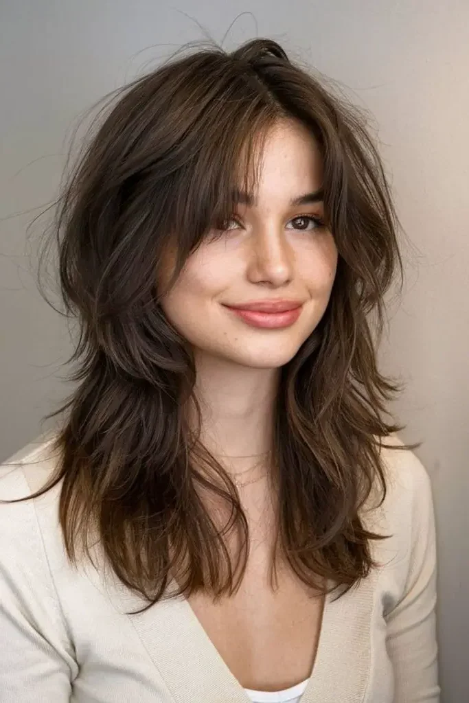22. Chic Tousled Shag Hairstyle