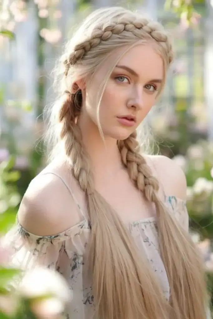 Boho Braid Halo Hairstyle