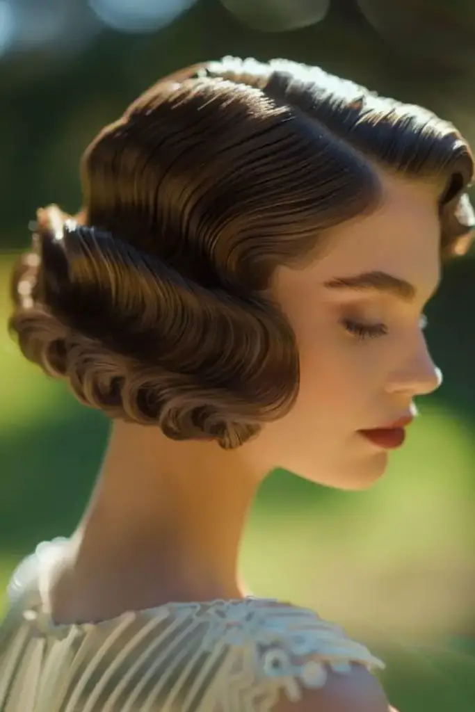 23. Vintage Finger Waves Bob