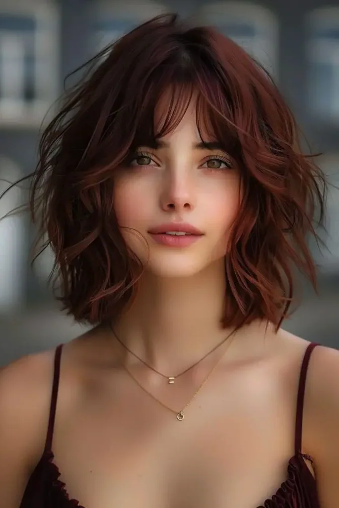 Playful Textured Shag Haircut