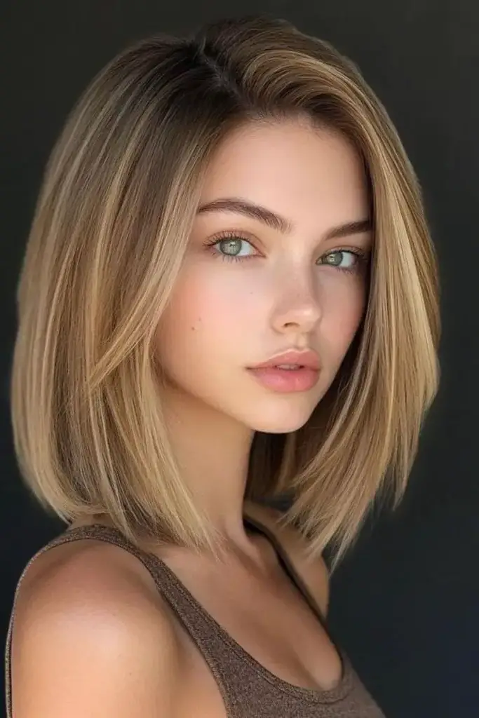 Blunt Lob with Feathered Tips