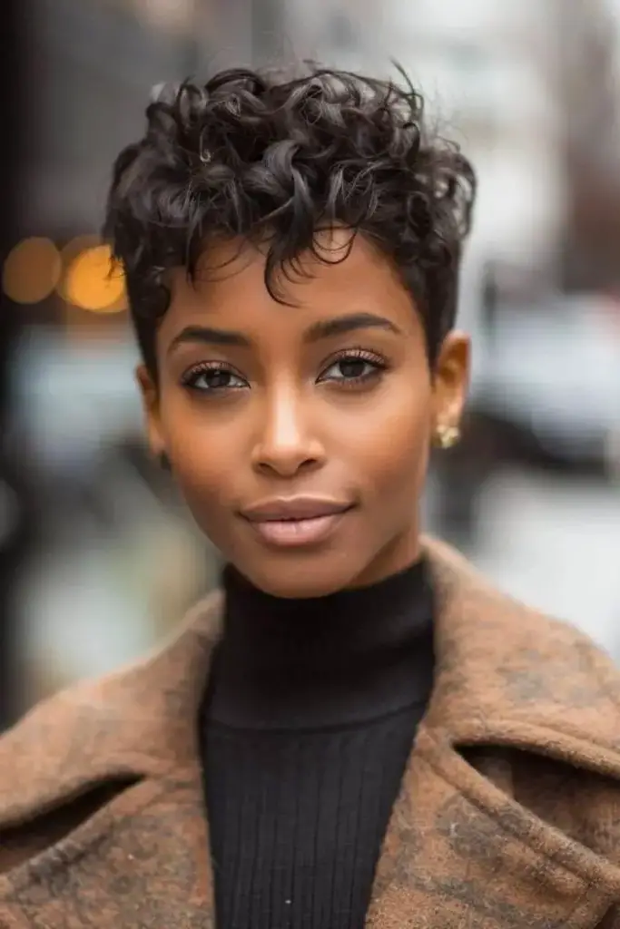 28. Tousled Afro Layers