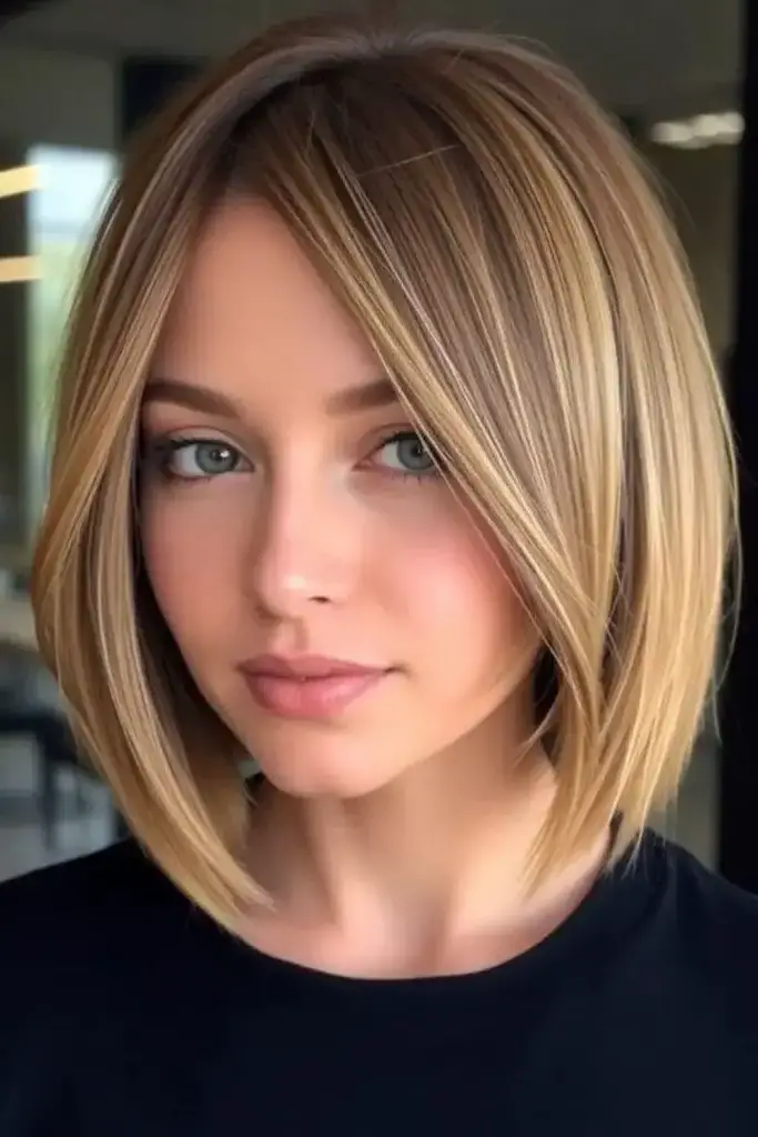 Blunt Cut with Subtle Highlights