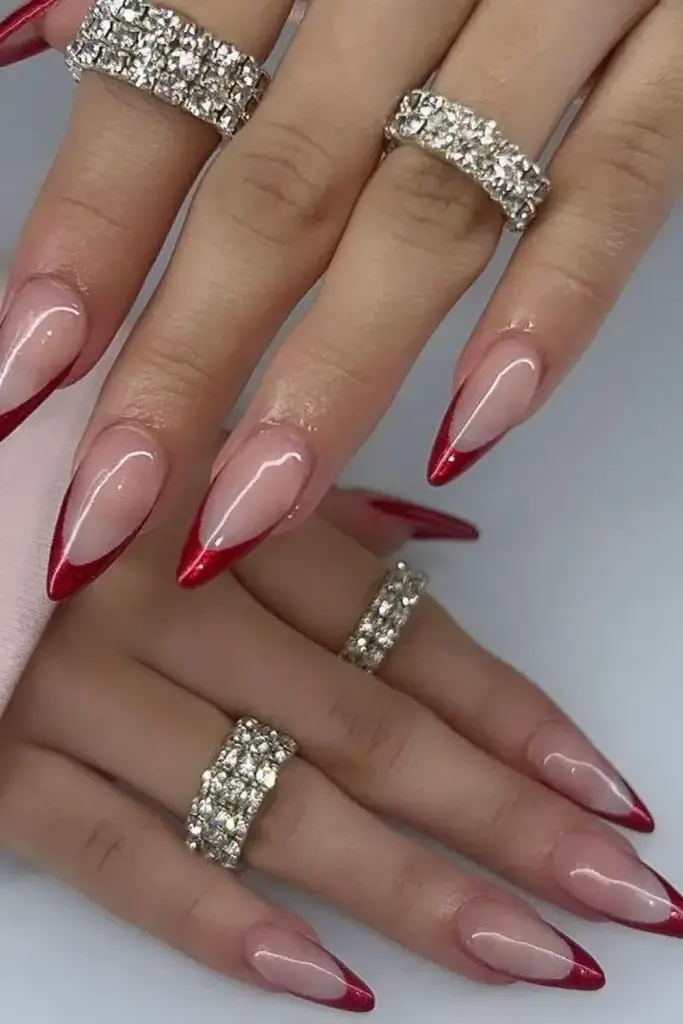 Bold Red French Twists