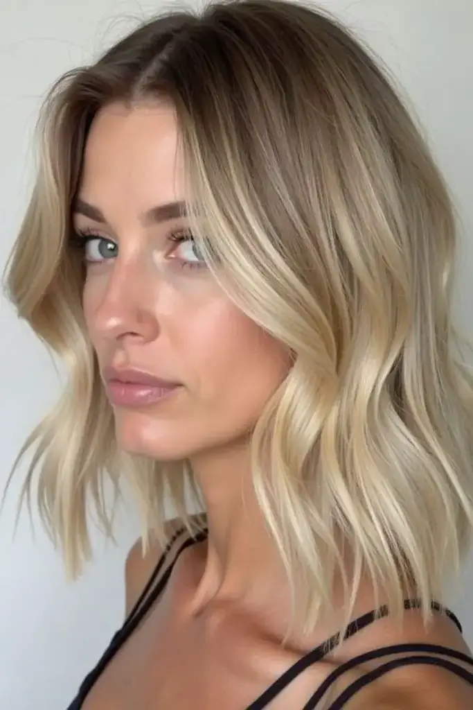 4. Textured Lob with Soft Waves