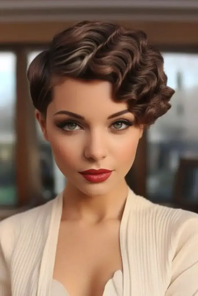 Vintage-Inspired Finger Waves Hairstyle
