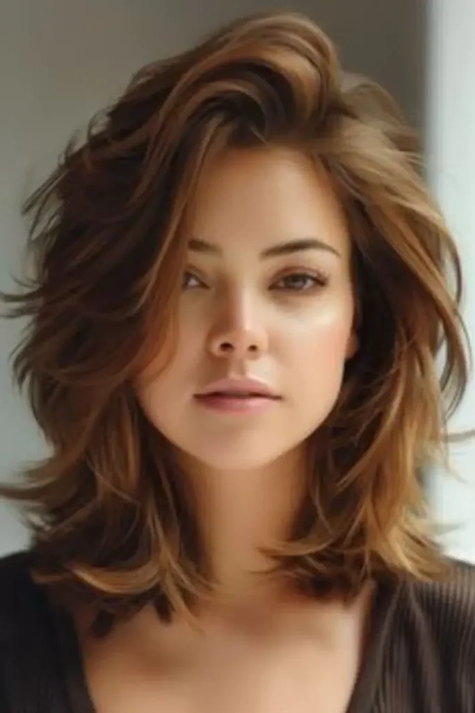 Textured Lob with Side Part Hairstyle for Casual Elegance