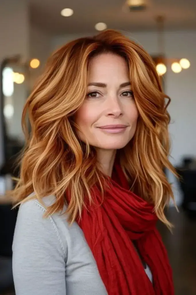 Vintage Copper Glam with Golden Frames